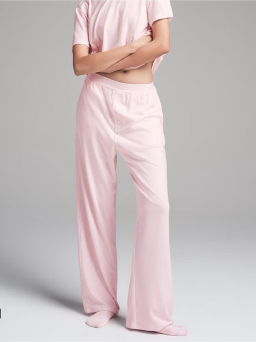SKIMS Light Pink Top AND Pants Set - XS - like new